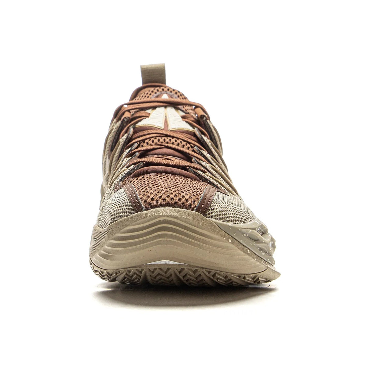 Close-up of Jimmy Buckets Barista shoes toe box design