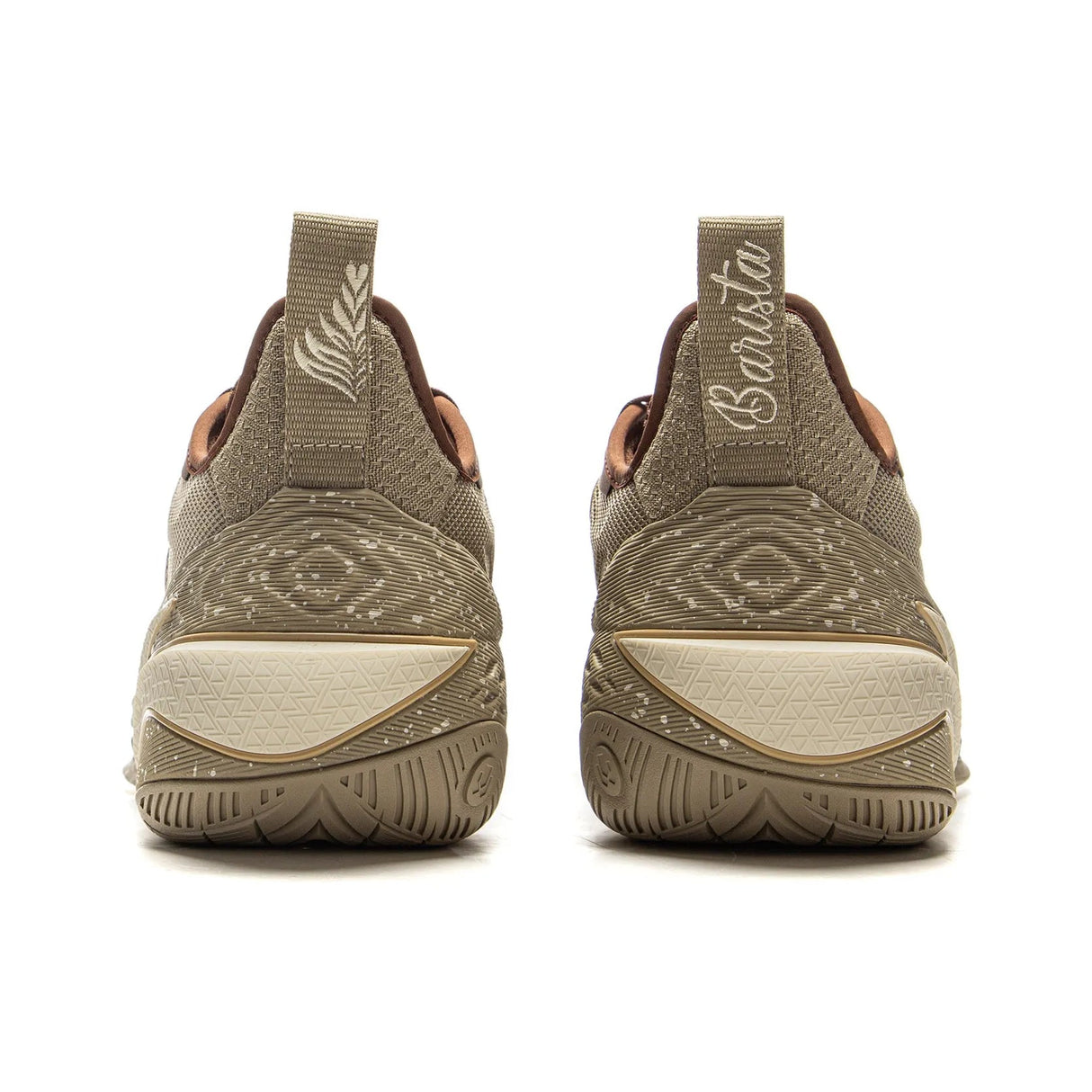 Li-Ning Jimmy Buckets Barista heel view showing shoe structure