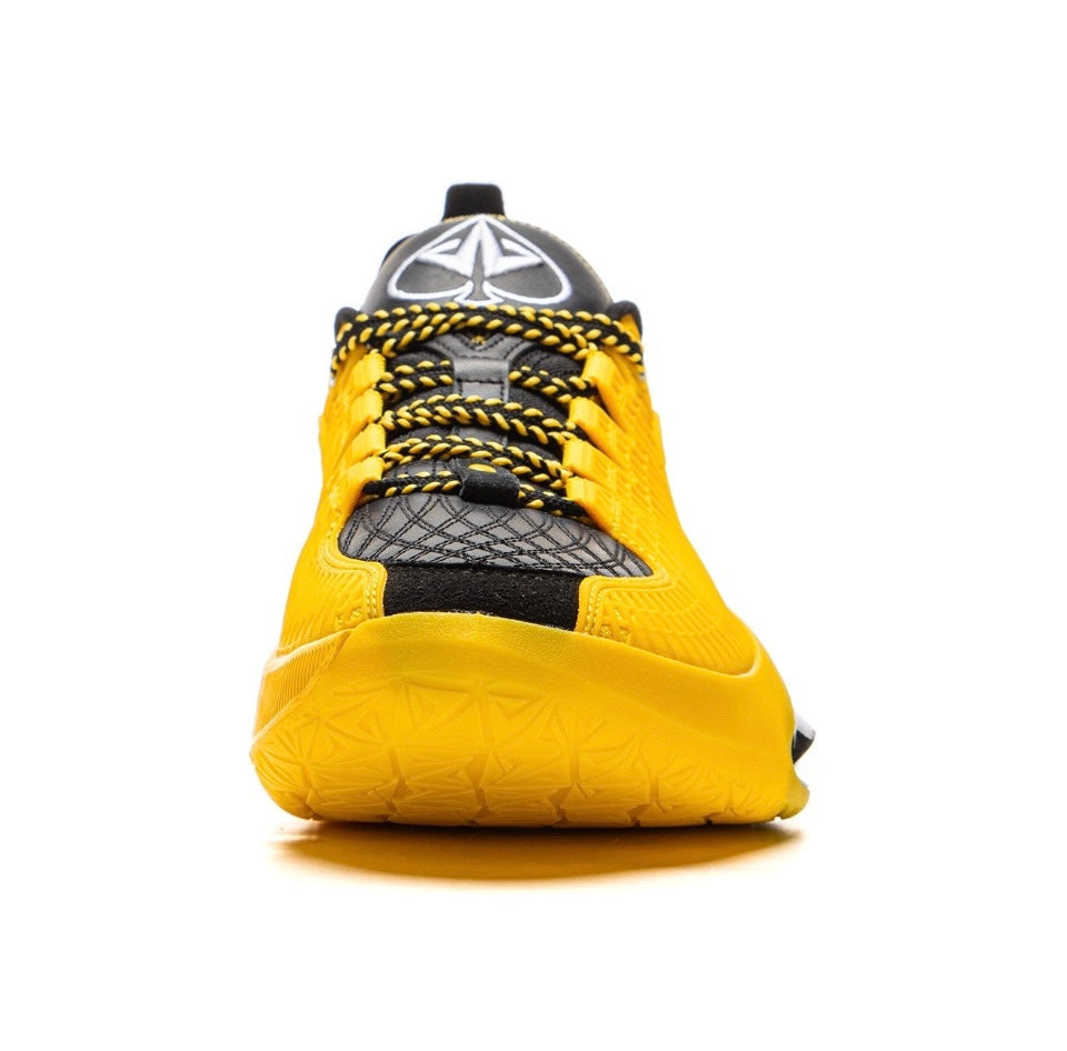 Close-up of Jimmy Butler Marquette Shoes toe box with detail