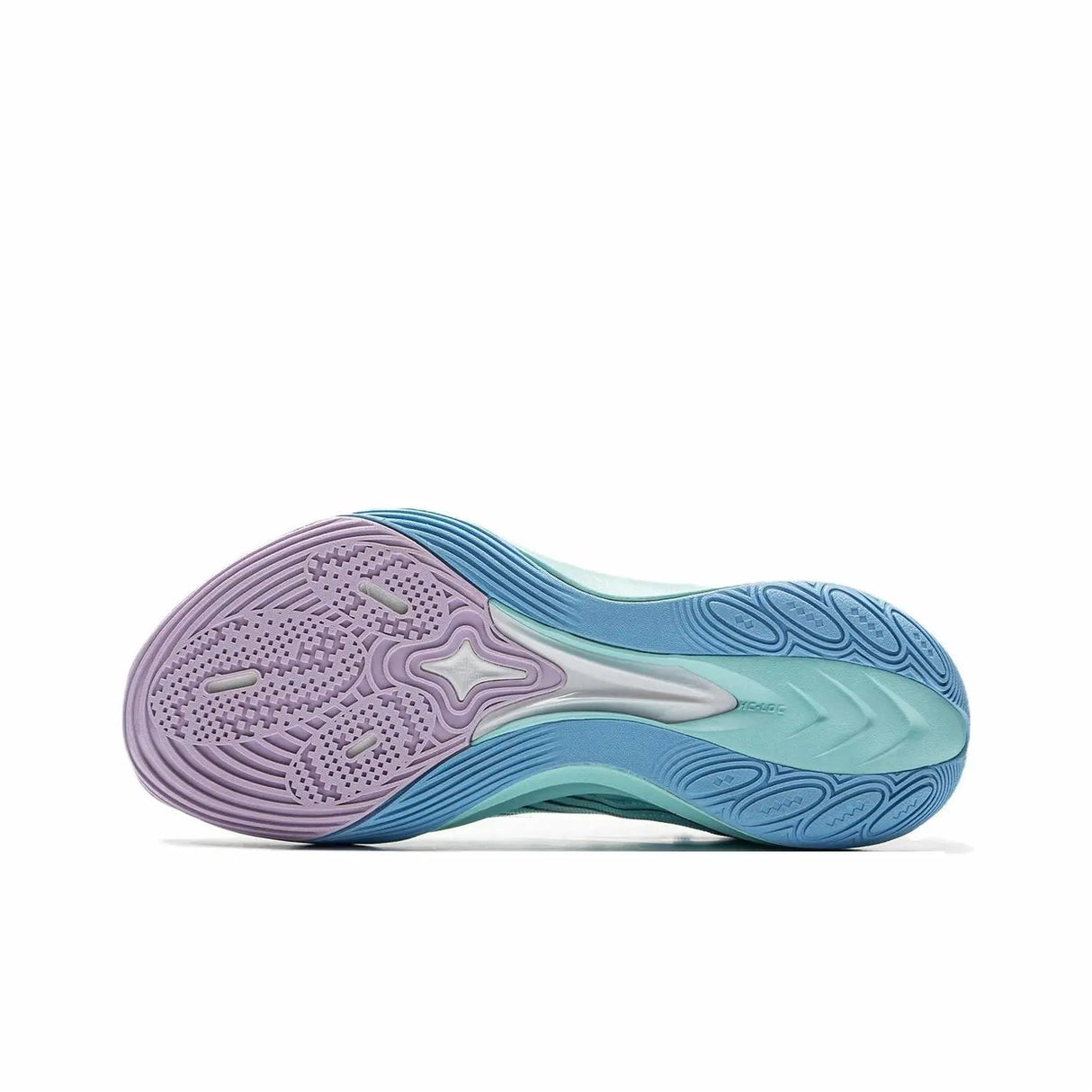 Li-Ning Sonic 13 Blue Purple outsole pattern for grip and traction
