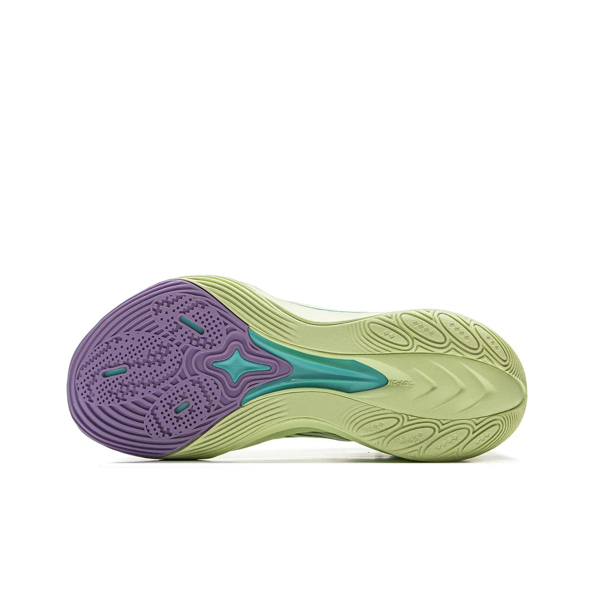 Li-Ning Sonic 13 Elf Green outsole pattern for traction