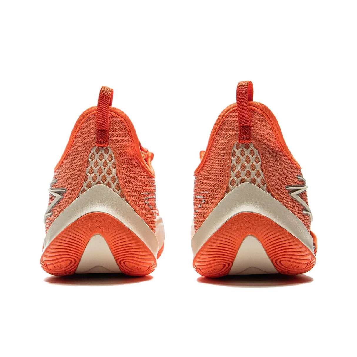 Li-Ning Sonic 13 Orange heel view showing shoe structure