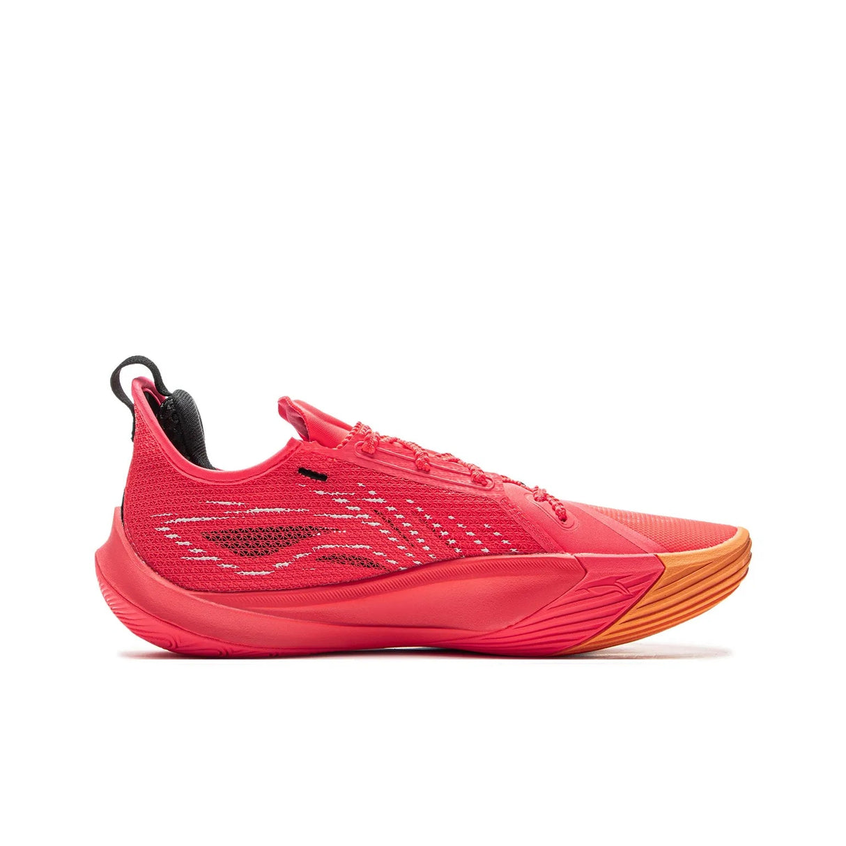 Li-Ning Sonic 13 Red sneakers side angle showcasing design