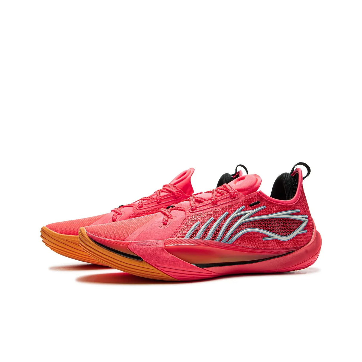 Li-Ning Sonic 13 Red shoes 45-degree full view