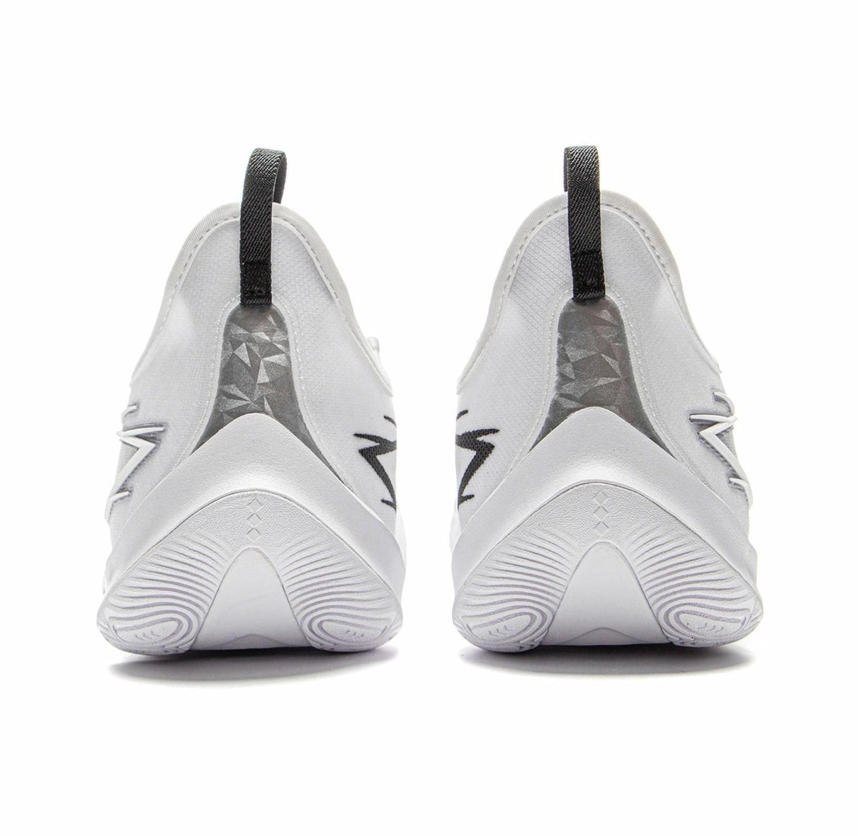 Li-Ning Sonic 13 Standard White heel view showing shoe structure