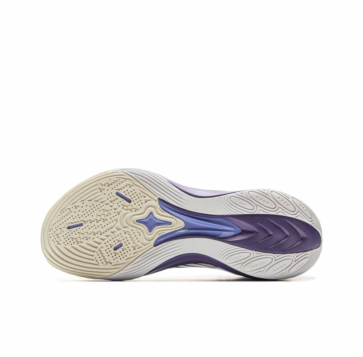Li-Ning Sonic 13 White Purple outsole pattern for traction