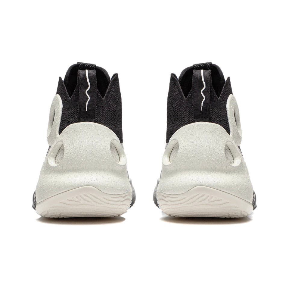 Li-Ning Yushuai Ultra White heel view showing shoe structure