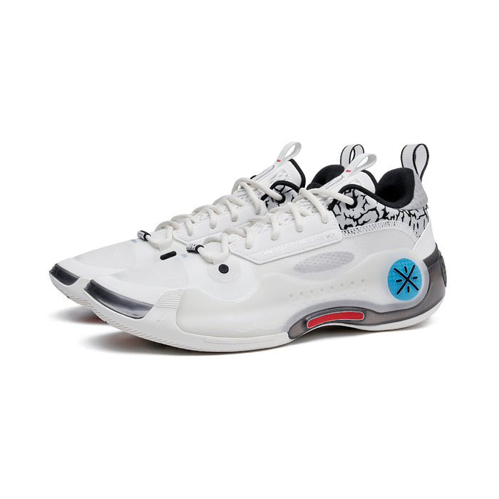 Li-Ning Way of Wade 10 Low Black Flash shoes 45-degree full view