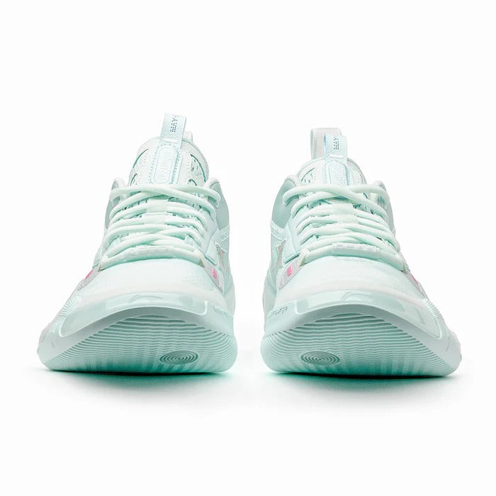 Close-up of Way of Wade 10 Low Mint toe box with mesh texture