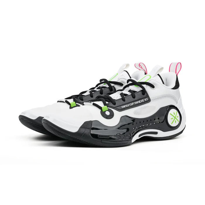 Li-Ning WOW 10 Low Panda basketball shoes 45-degree view