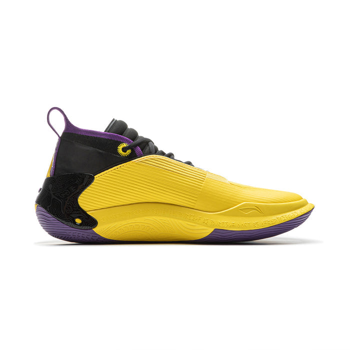 Li-Ning Way of Wade 11 Gold Purple sneakers side angle