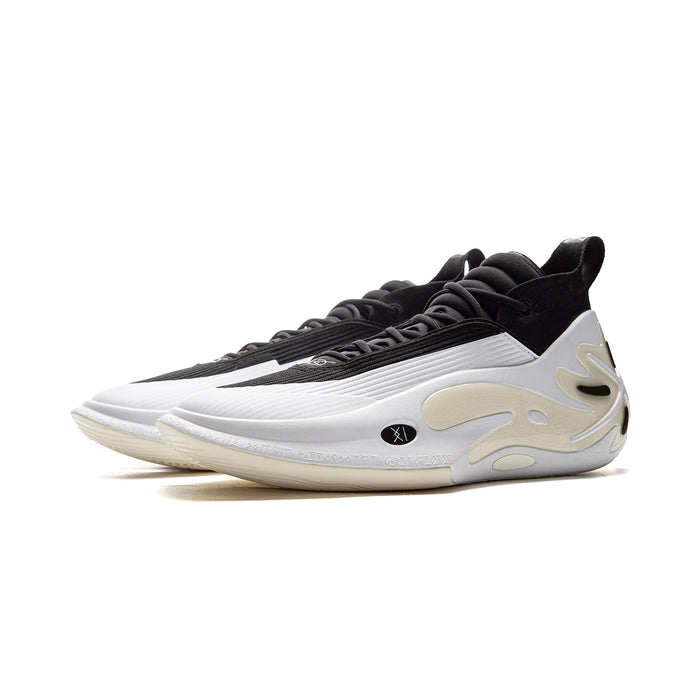 Li-Ning Way of Wade 11s White Hot shoes 45-degree full view