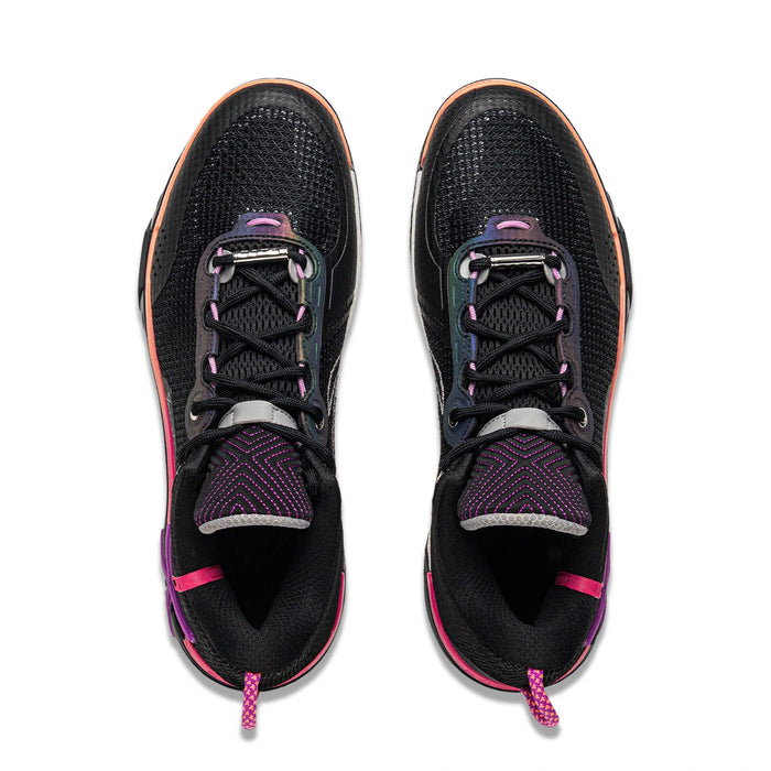 Top-down view of Way of Wade Shadow 6 Sunrise basketball shoes